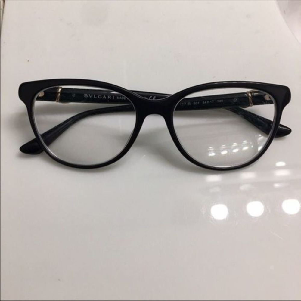 BVLGARI Black Eyeglasses Designer Prescription Glasses ladies